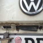 VW T4 Project – War against Rust – Battle II: trunk - rust above licence plate