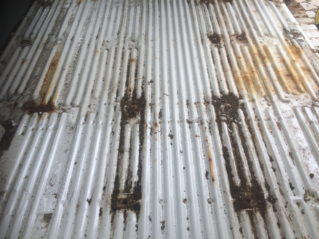 VW T4 Project – Interior construction - Removal of all Seats - looks like an area needs to be treated
