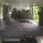 VW T4 Project – Interior construction – Realization - back with full bed