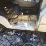 VW T4 Project – War against Rust – Battle V – Sill Part Two - more sanding and fertan